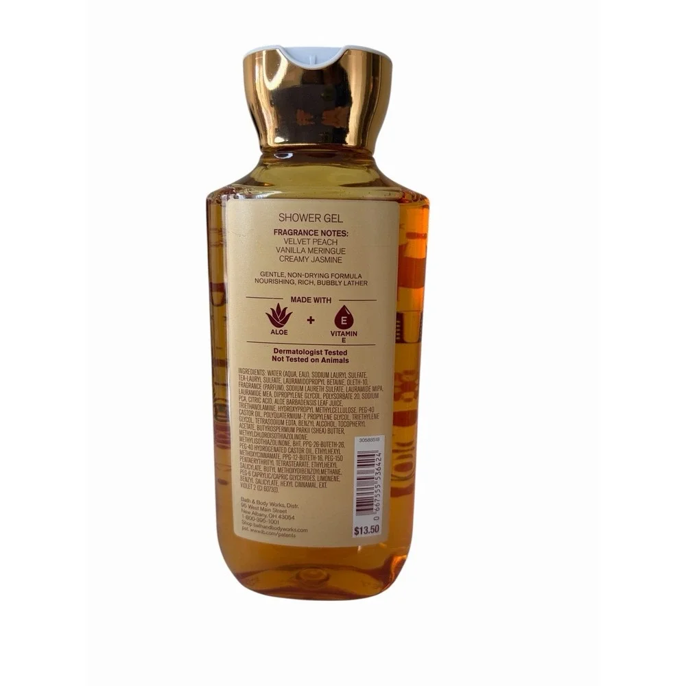 BATH &‎ BODY WORKS HOPE WINTER PEACH MARSHMALLOW SHOWER GEL 10 FL OZ